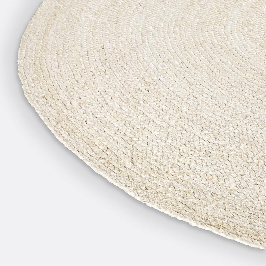 La Redoute Intérieurs Tapis rond en jute blanchi  