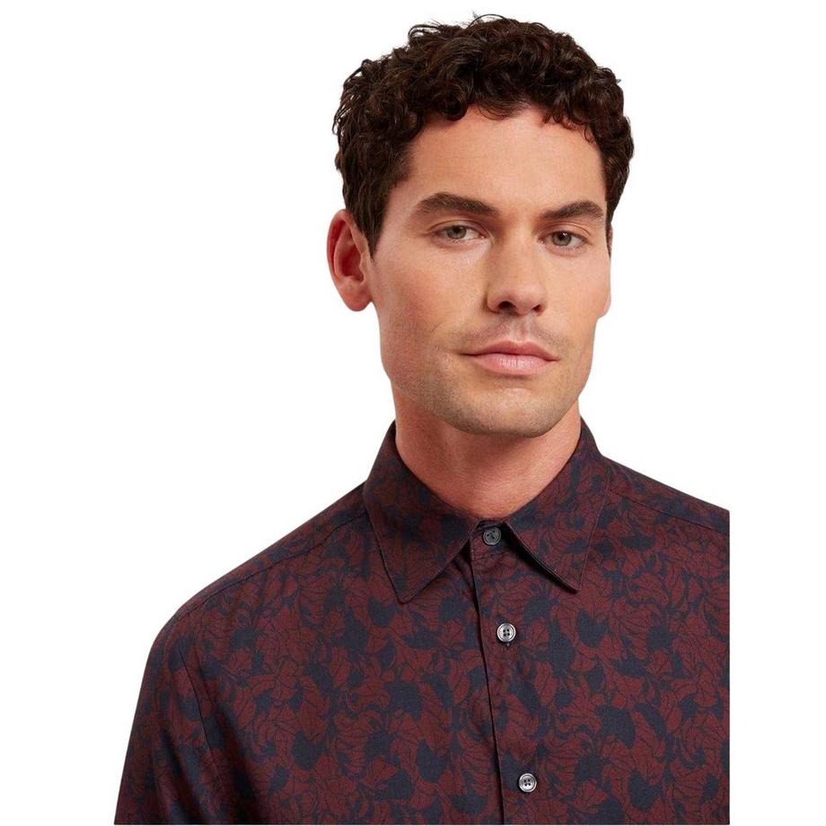 TED BAKER  Camicia Floreale Collare Manica Lunga 