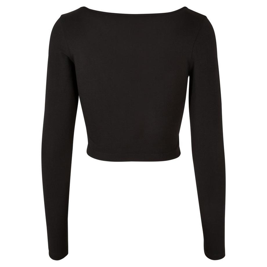 URBAN CLASSICS Crop Top Maniche Lunghe Organic  