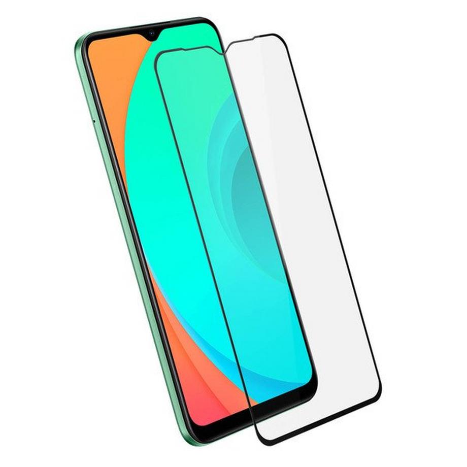 Avizar  Verre Trempé Realme C11 contour Noir 