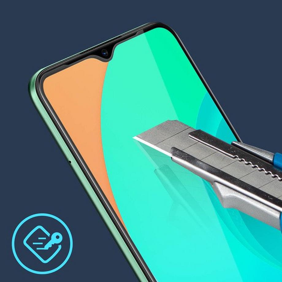 Avizar  Verre Trempé Realme C11 contour Noir 