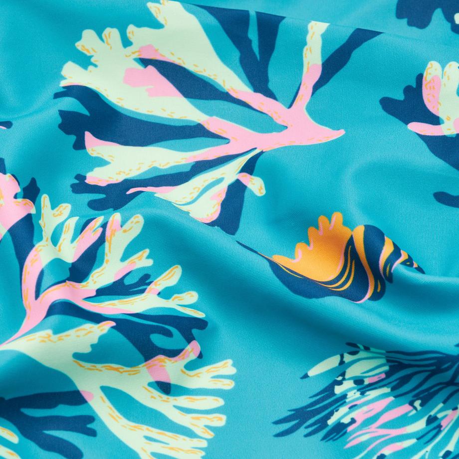 DECATHLON  Badeanzug Maedchen gemustert synthetisch 