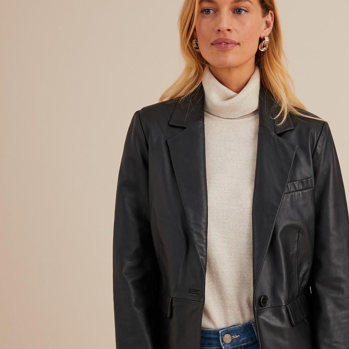 La Redoute Collections  Taillierter Blazer aus Lammleder 