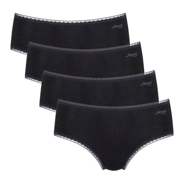 Image of 4er Pack Go - Midi-slip Damen Schwarz L