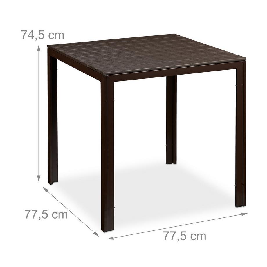 Northix Gartentisch mit Holzeffekt  