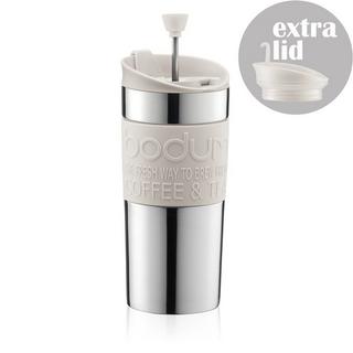 bodum Mug à piston isotherme en inox double paroi TRAVEL PRESS SET  