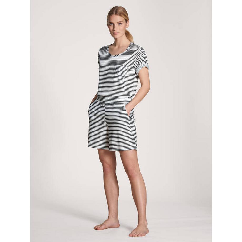 CALIDA Circular Gestreifte Sleep Shorts  