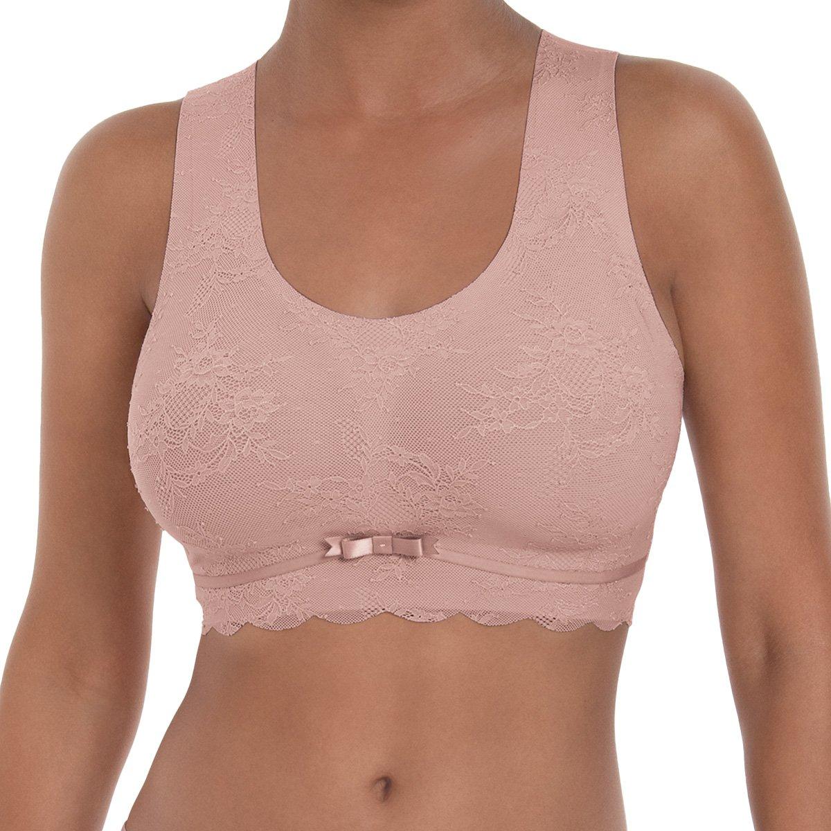 Image of Essential - Bralette Damen Rosa M