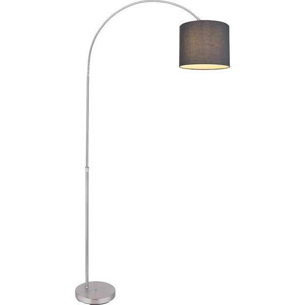 mutoni Lampadaire Sanna métal nickel mat 1xE27  