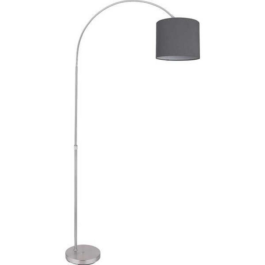 mutoni Lampadaire Sanna métal nickel mat 1xE27  