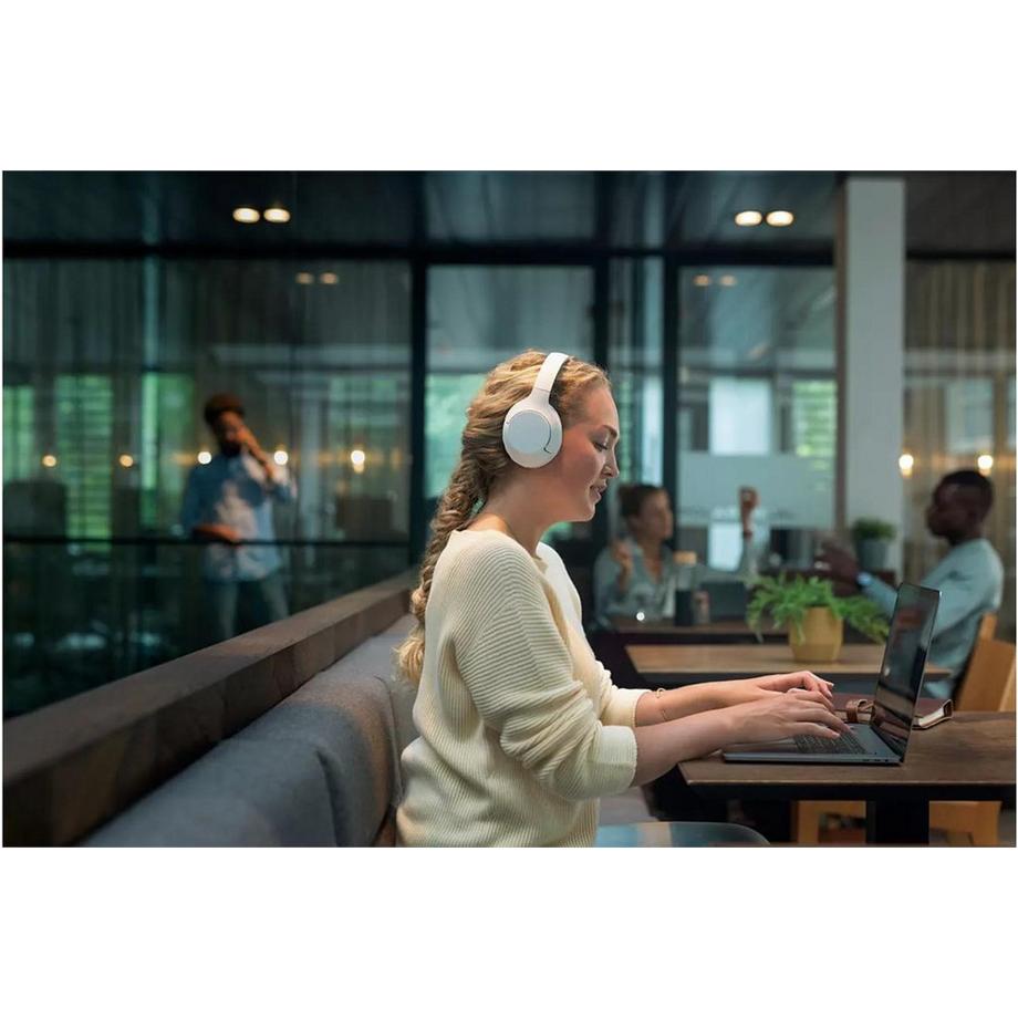 PHILIPS  TAH8506WT Wireless Bluetooth Noise Cancelling Over-Ear-Kopfhörer WeiàŸ 