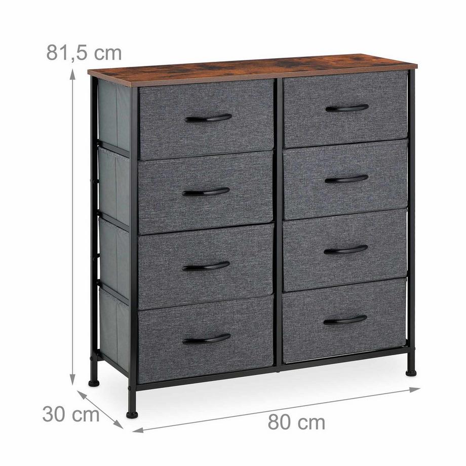 Northio Kommode mit 8 Schubladen  