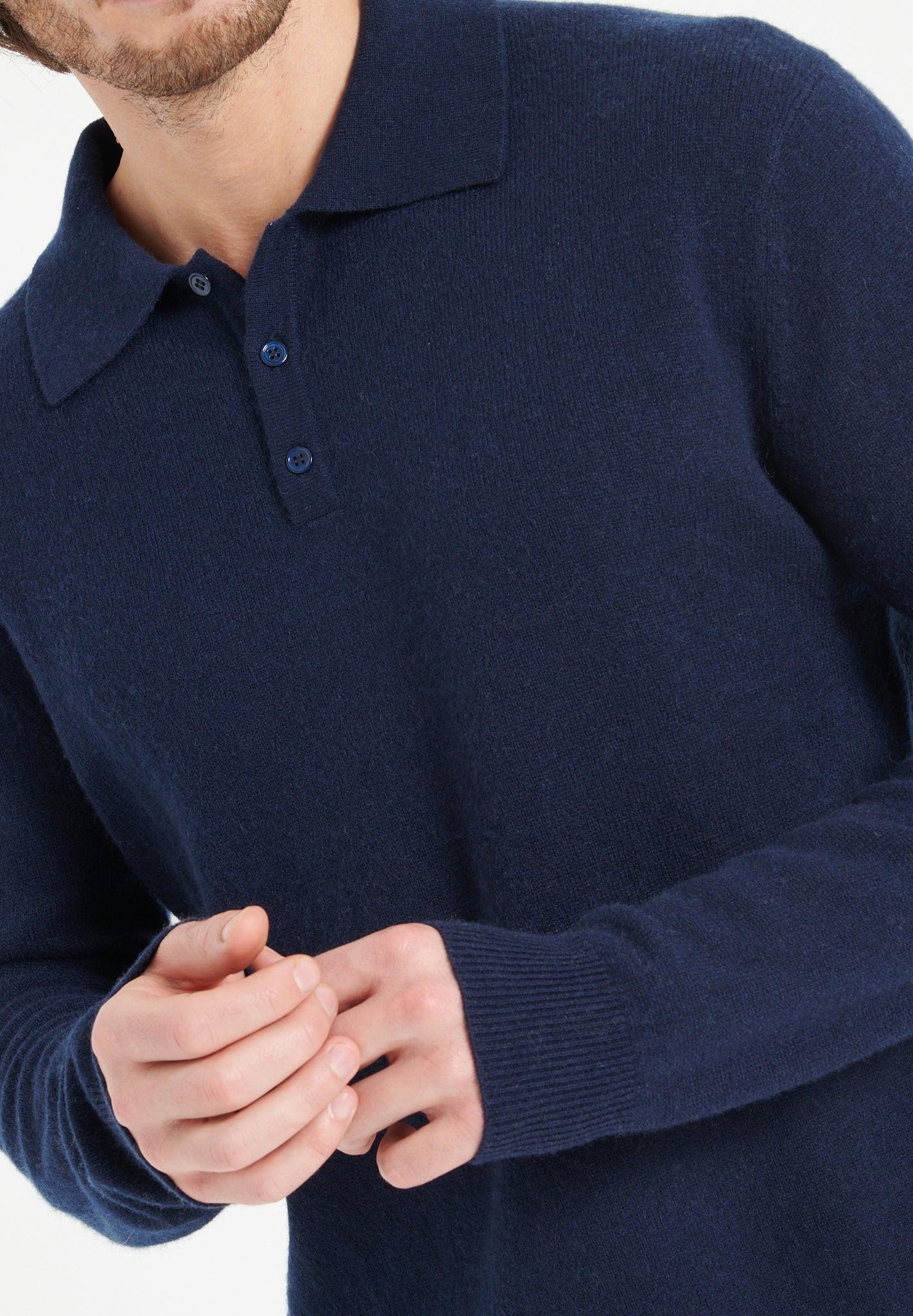 Studio Cashmere8  LUKE 5 Polo manches longues - 100% cachemire 