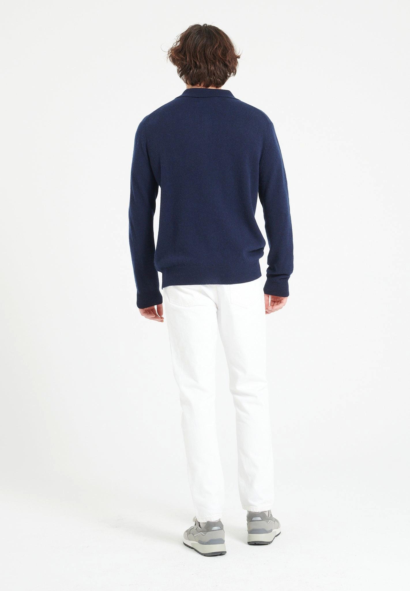 Studio Cashmere8  LUKE 5 Polo manches longues - 100% cachemire 