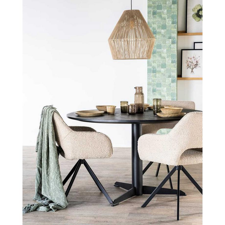 mutoni Chaise avec accoudoirs Fabio Spark beige  