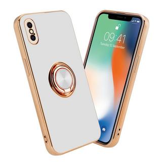 Cadorabo  Hülle für Apple iPhone X  XS mit Ring - Schutzhülle 