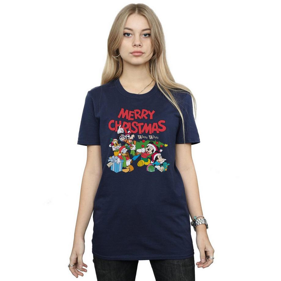 Disney Mickey Mouse And Friends Winter Wishes T-Shirt  