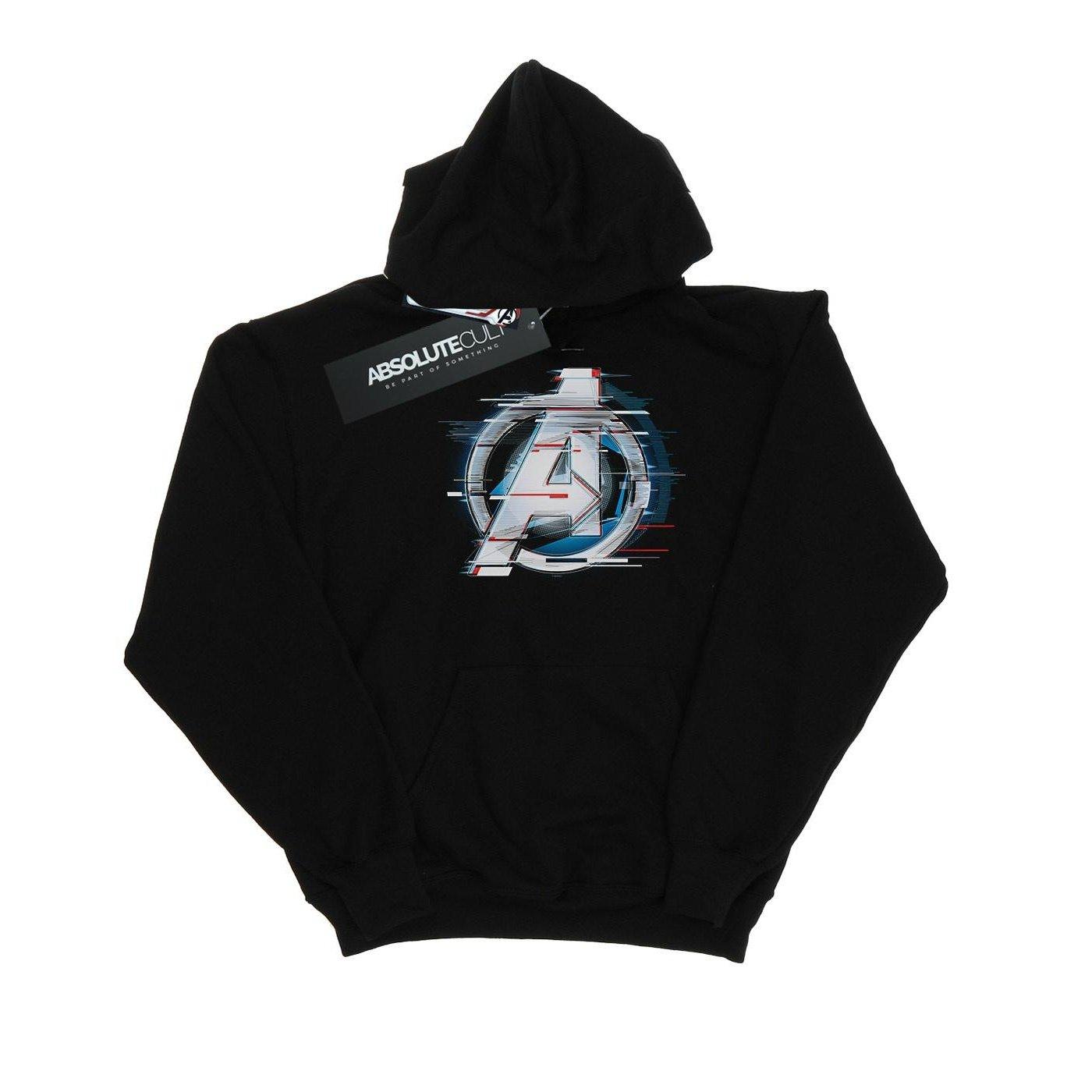 Image of Avengers Endgame Team Tech Logo Kapuzenpullover Mädchen Schwarz 116