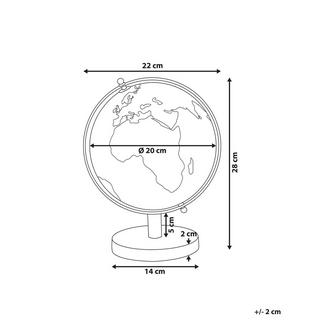 Beliani Globo en Materiale sintetico Moderno CABOT  