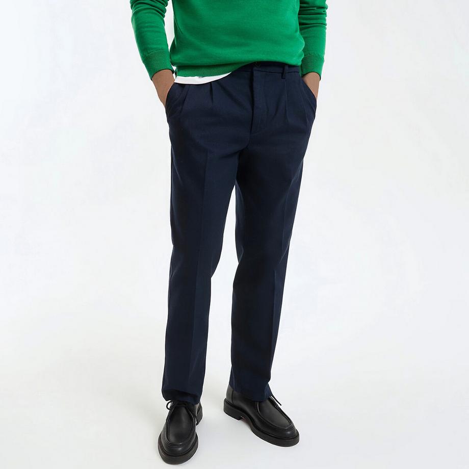 Pantalon chino à pinces