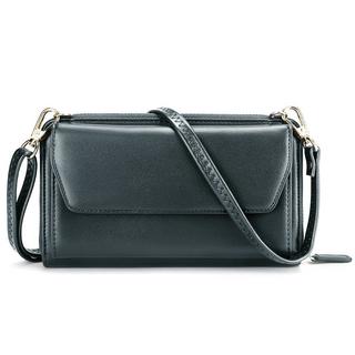 Only-bags.store Portafoglio Piccolo con Scomparti per Carte di Credito Tasca Telefono con Cerniera Due Cinghie  