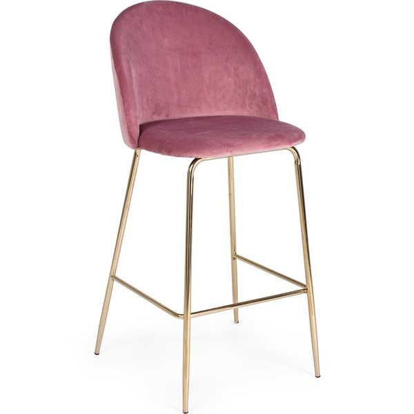 mutoni Tabouret de bar Carry Velvet Blush  