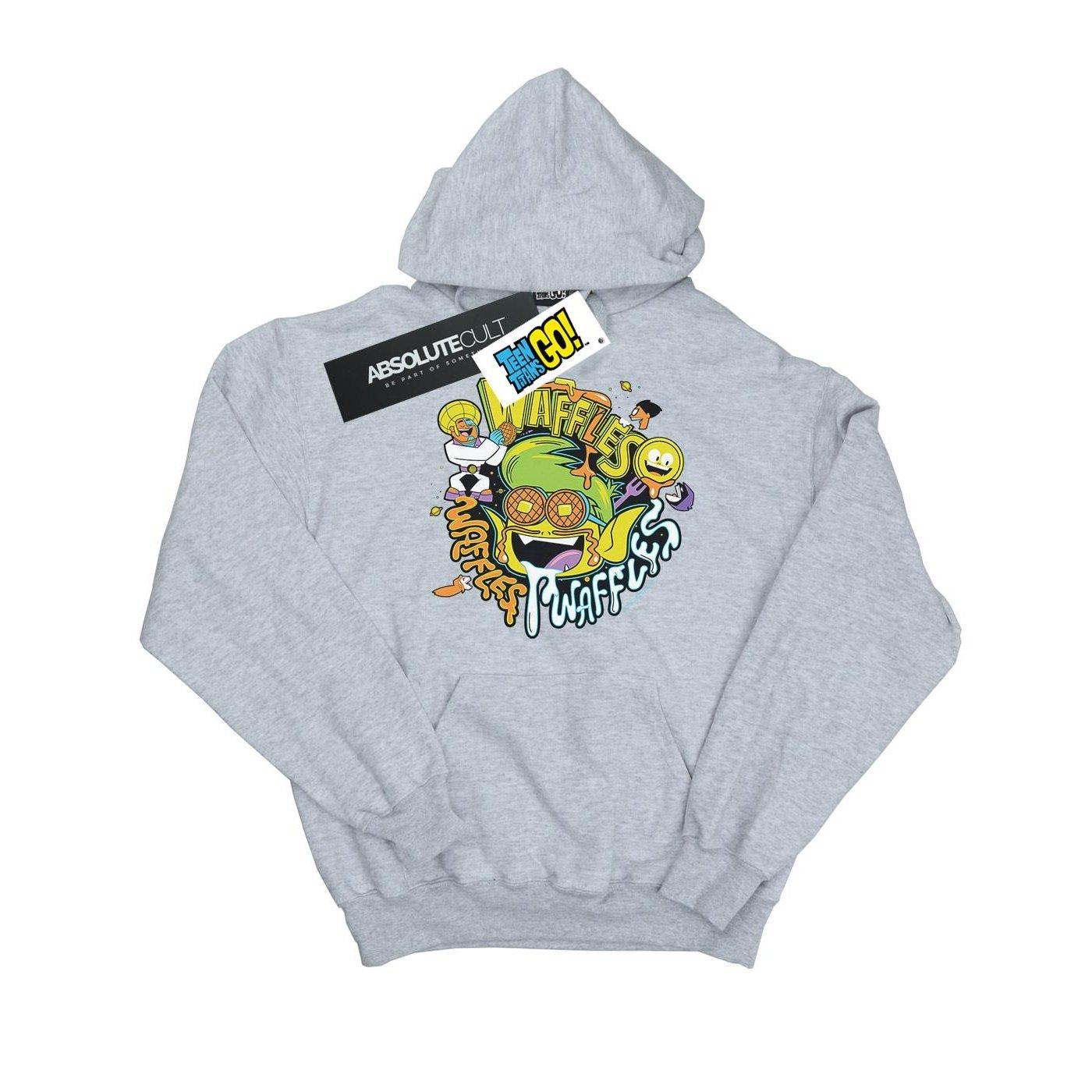 Image of Teen Titans Go Waffle Mania Kapuzenpullover Mädchen Grau 152-158