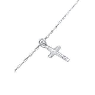 Elli  Halskette Choker Kreuz Gedreht Modern 