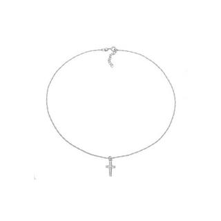 Elli  Halskette Choker Kreuz Gedreht Modern 