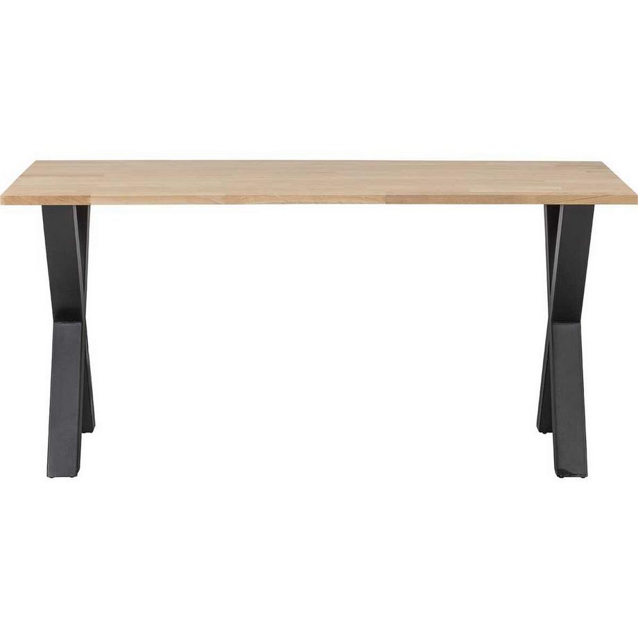 mutoni Table de salle à manger Tablo chêne FSC 160x90 Alkmaar Pied  