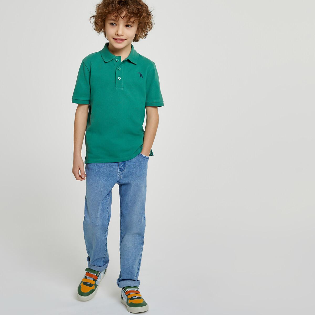 Image of Poloshirt Mit Kurzen Ärmeln Und Gesticktem Tukan Jungen Grün 102
