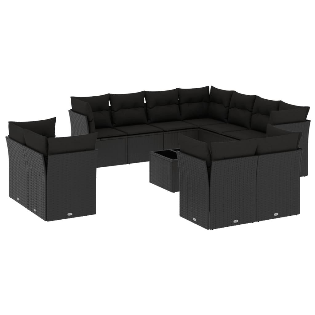 VidaXL set divano da giardino Polirattan  