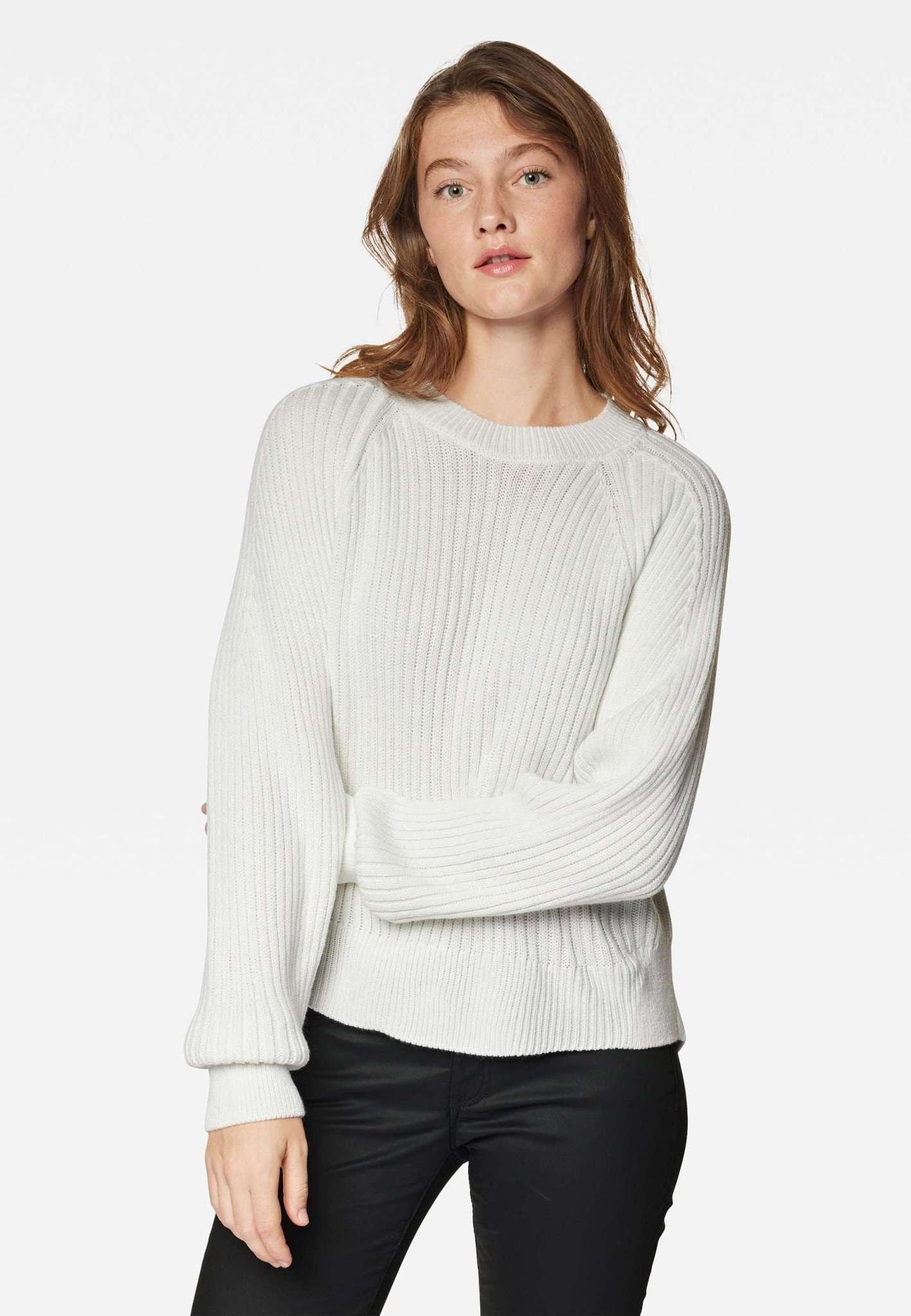 Image of Pullover Crew Neck Sweater Damen Weiss S