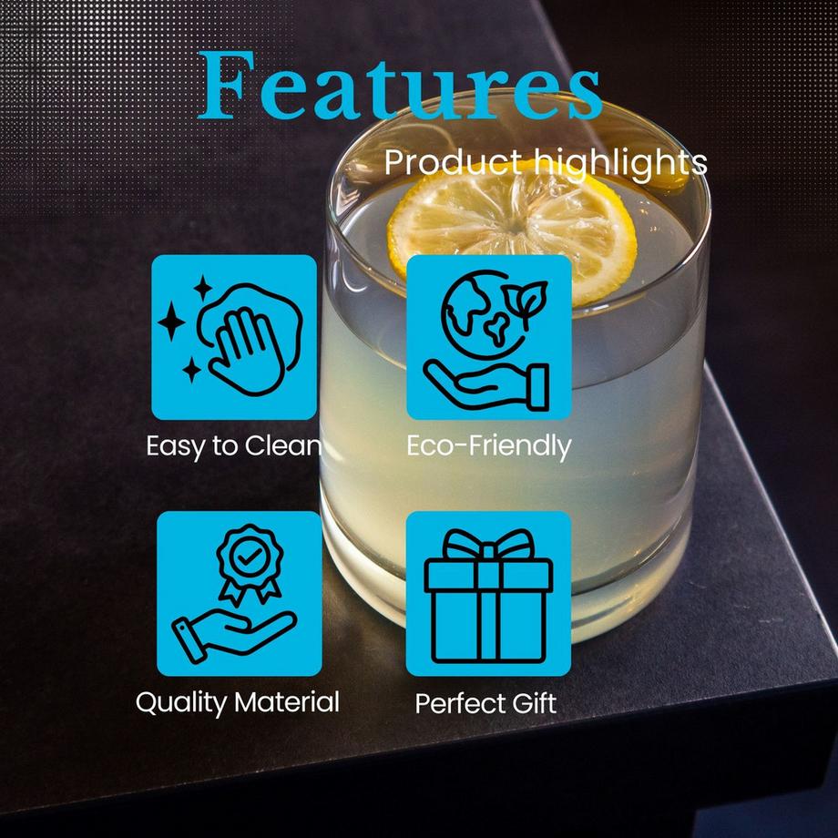 Intirilife Caraffa Con Set Da 4 Bicchieri  