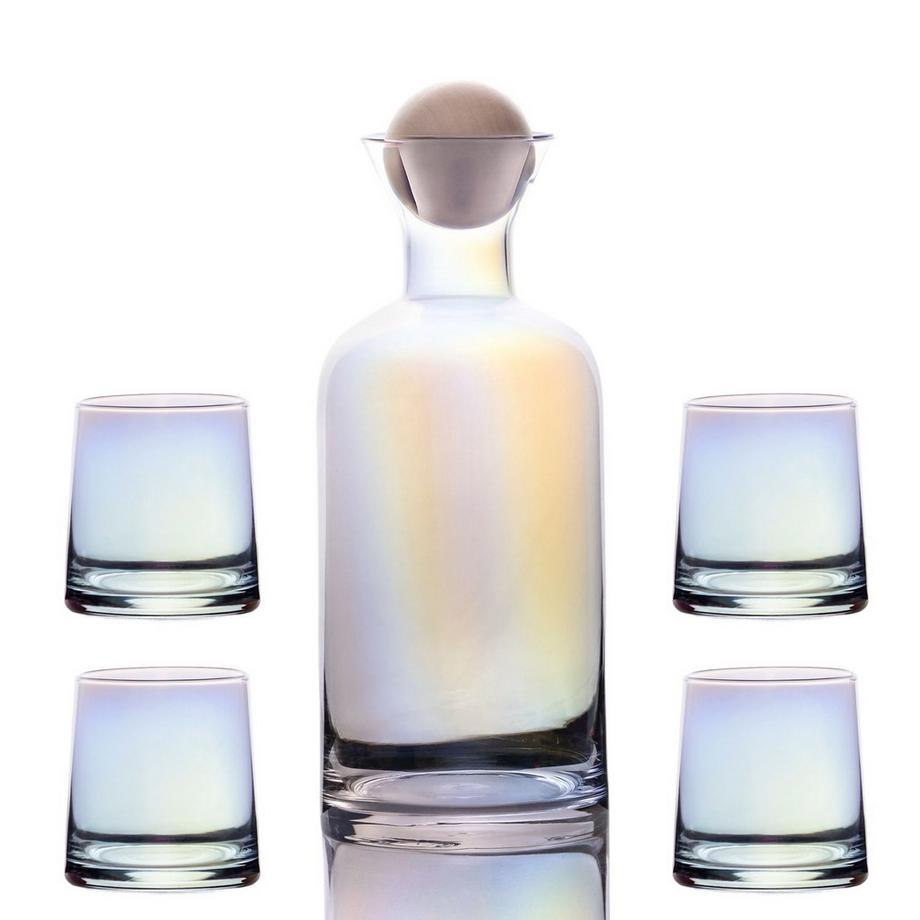 Karaffe mit 4 Gläsern Set