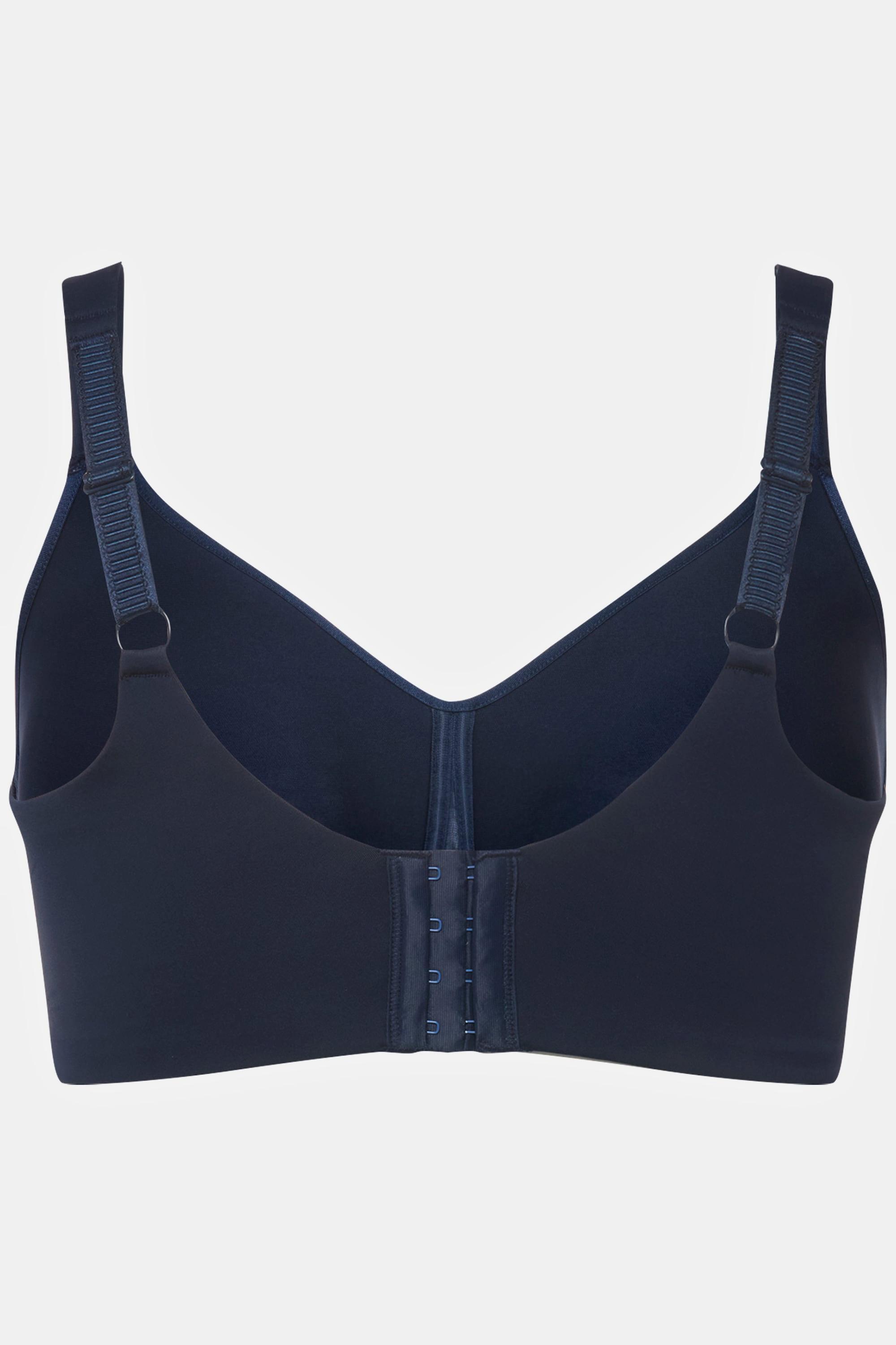 Ulla Popken  Reggiseno in microfibra senza ferretto con coppe in Spacer e coppa C-E 