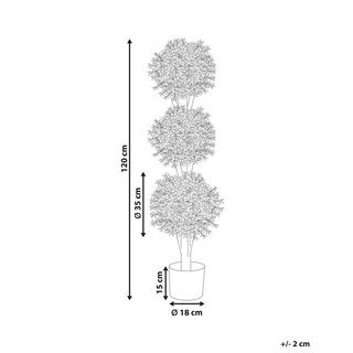 Beliani Plante artificielle en Matière synthétique BUXUS BALL TREE  