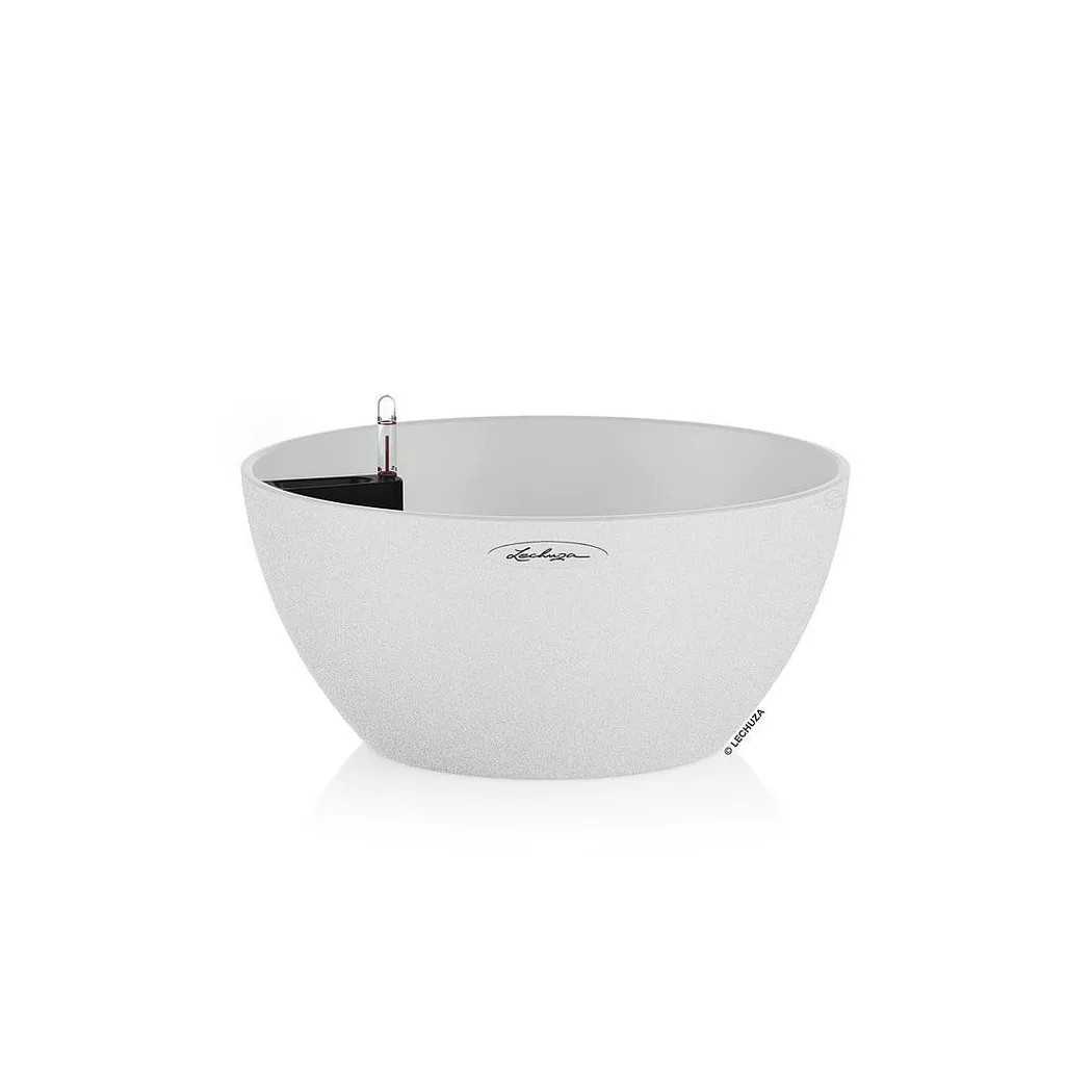 Pflanzschale "Lechuza CUBETO Stone 40 Quartz"
