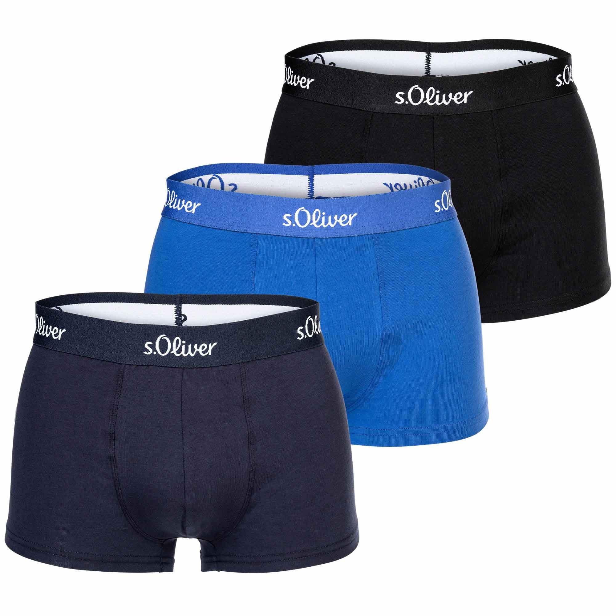 Image of Boxershort 3er Pack Stretch Herren Blau XL