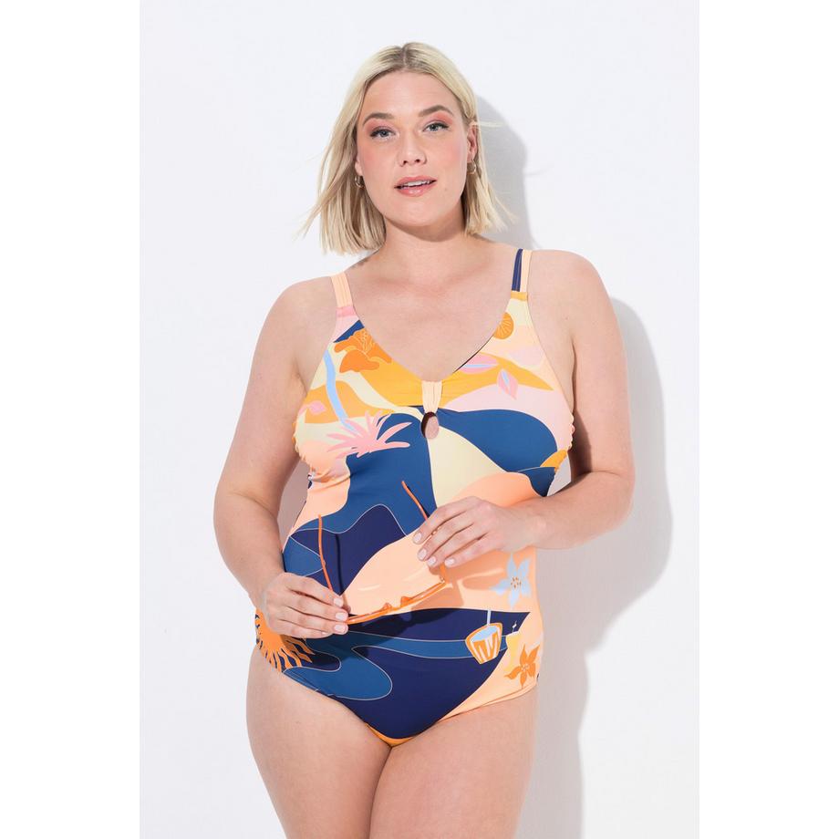 Ulla Popken Costume da bagno Nodo Coppe Morbide Spalline Regolabili Riciclato  