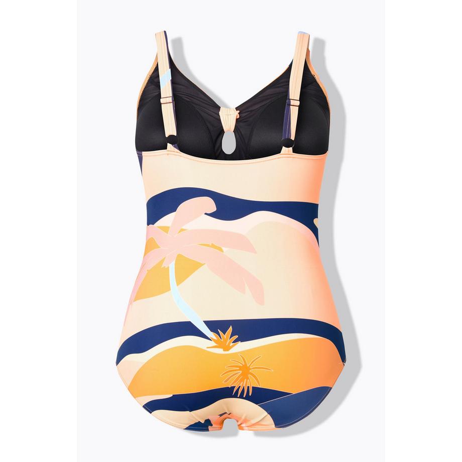 Ulla Popken Costume da bagno Nodo Coppe Morbide Spalline Regolabili Riciclato  