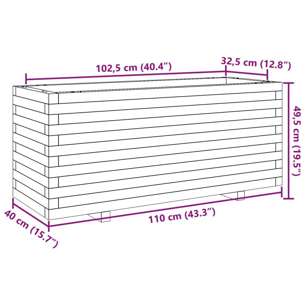 VidaXL fioriera da giardino Legno di pino impregnato  