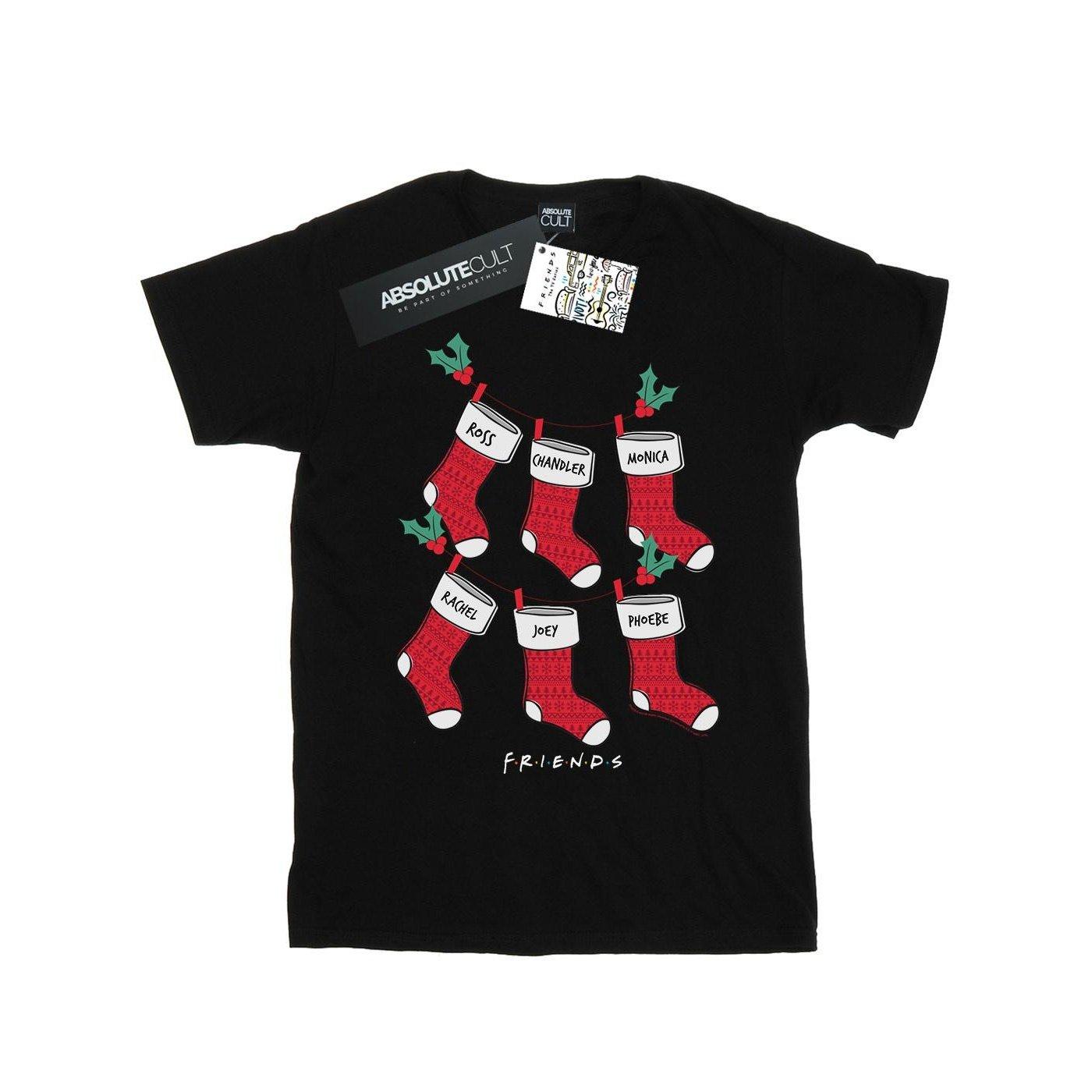 Image of Christmas Stockings Tshirt Jungen Schwarz 152-158
