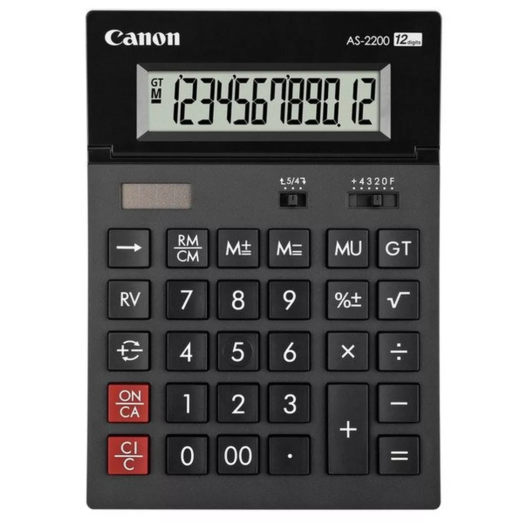 Canon – Tischrechner AS-2200, Schwarz