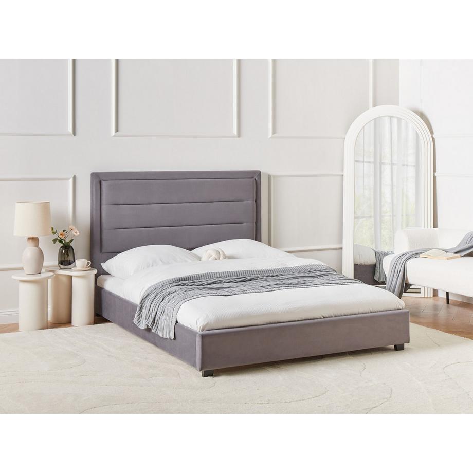 Beliani Letto en Velluto Moderno ROUEN  