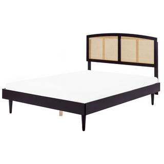 Beliani Letto en Legno di caucciù Rustico VARZY  