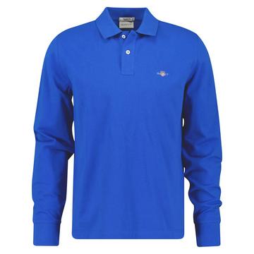 Poloshirt  1er Pack Bequem sitzend-Regular Shield Longsleeve Pique Rugger