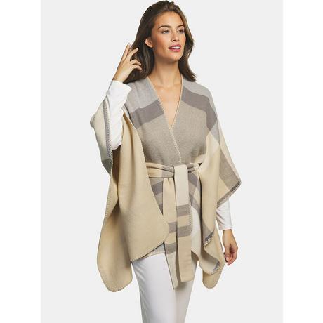 Selmark  Poncho mit Gürtel Complementos Romantica 