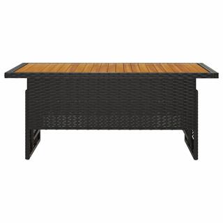 VidaXL Table de jardin rotin synthétique  