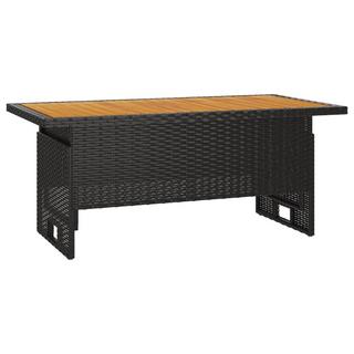 VidaXL Table de jardin rotin synthétique  